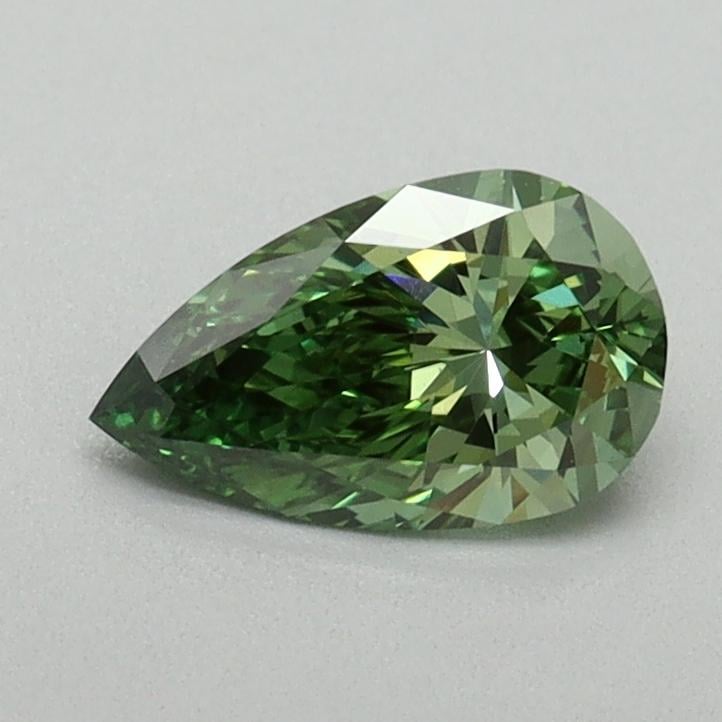 0.60 Ct. Fancy Vivid Green Pear Lab Grown Diamond