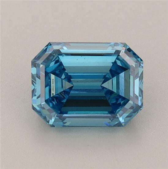0.95 Ct. Fancy Vivid Blue Emerald Lab Grown Diamond