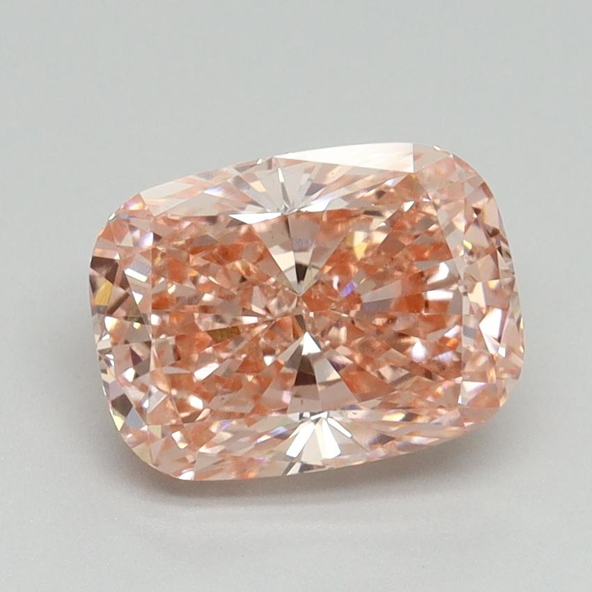 2.08 Ct. Fancy Vivid Pink Cushion Lab Grown Diamond