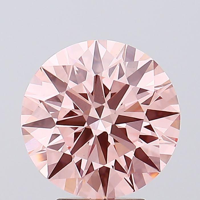 4.52 Ct. Fancy Intense Pink Round Lab Grown Diamond