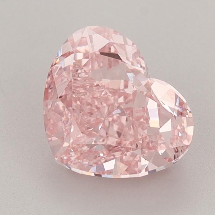 1.65 Ct. Fancy Vivid  Pink Heart Lab Grown Diamond