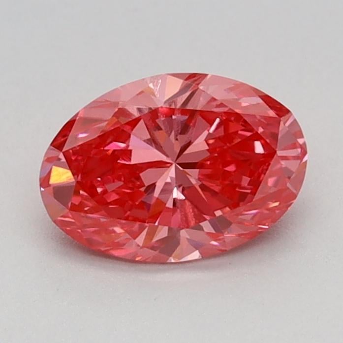 0.63 Ct. Fancy Vivid Pink Oval Lab Grown Diamond
