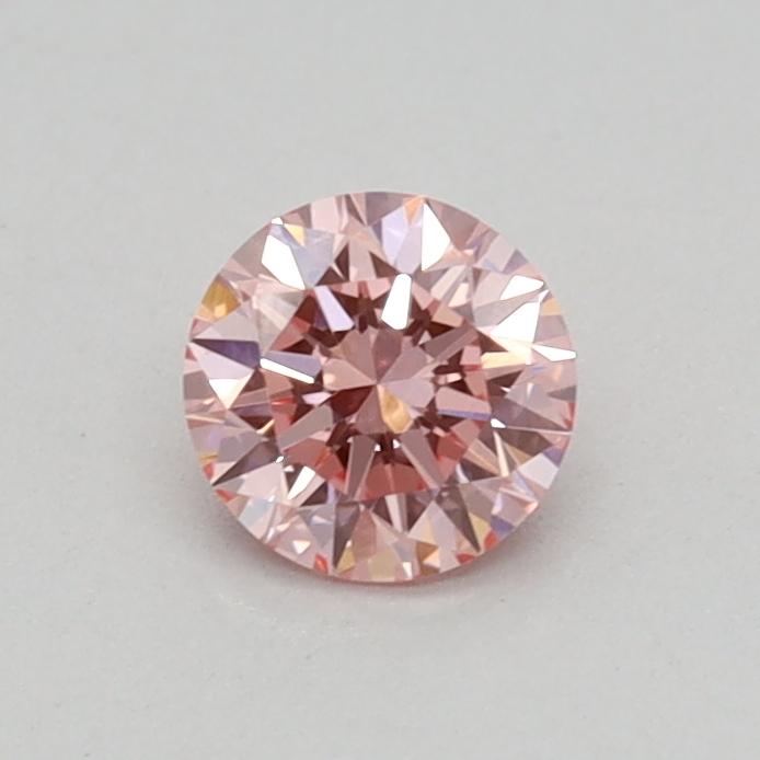 0.30 Ct. Fancy Vivid Pink Round Lab Grown Diamond