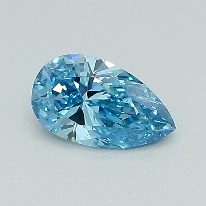 0.43 Ct. Fancy Vivid Blue Pear Lab Grown Diamond