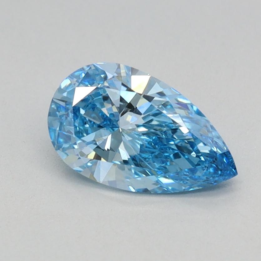 0.57 Ct. Fancy Vivid Blue Pear Lab Grown Diamond