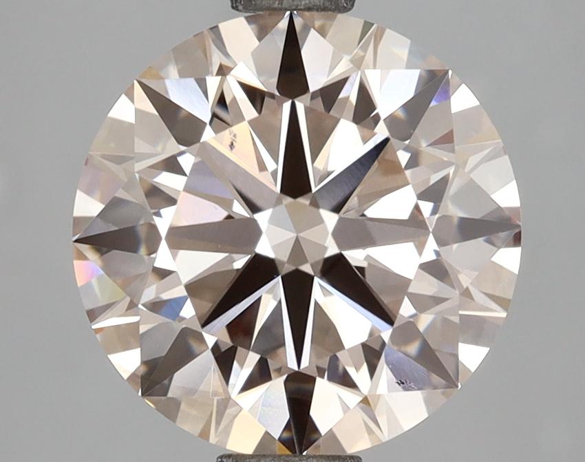 3.03 Ct. Light Pink Round Lab Grown Diamond