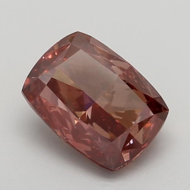 2.08 Ct. Fancy Deep Brownish Pink Cushion Lab Grown Diamond