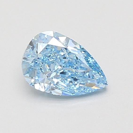 0.62 Ct. Fancy Vivid Blue Pear Lab Grown Diamond