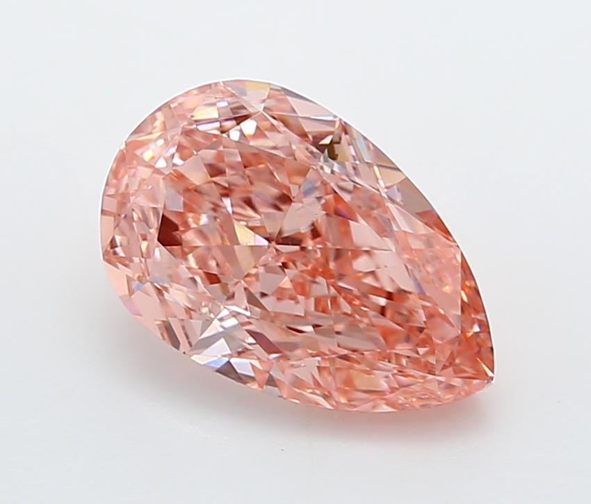 2.09 Ct. Fancy Vivid  Pink Pear Lab Grown Diamond
