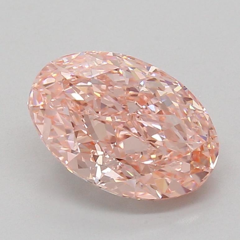 3.09 Ct. Fancy Vivid Pink Oval Lab Grown Diamond