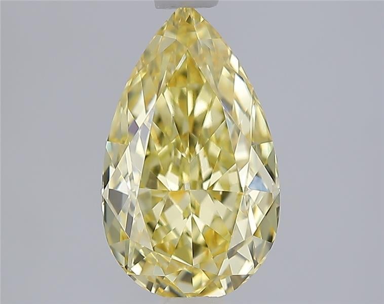 2.06 Ct. Fancy Intense  Yellow Pear Lab Grown Diamond