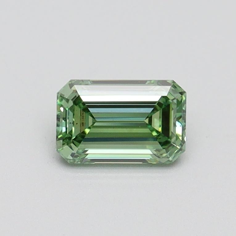 0.51 Ct. Fancy Intense Pacific Green Emerald Lab Grown Diamond