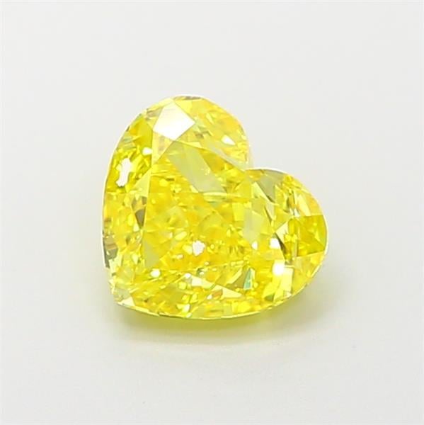 1.05 Ct. Fancy Vivid Yellow Heart Lab Grown Diamond