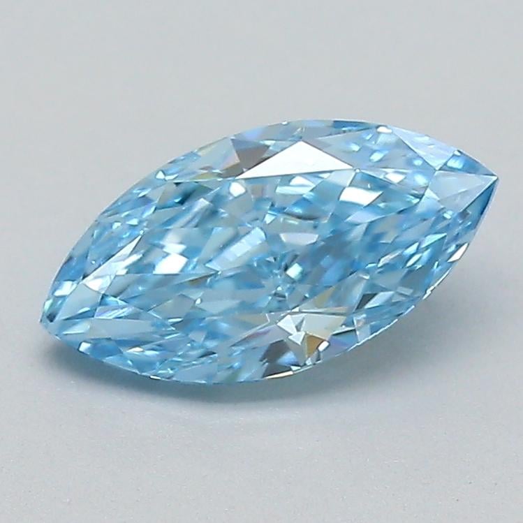 0.50 Ct. Fancy Vivid  Blue Marquise Lab Grown Diamond
