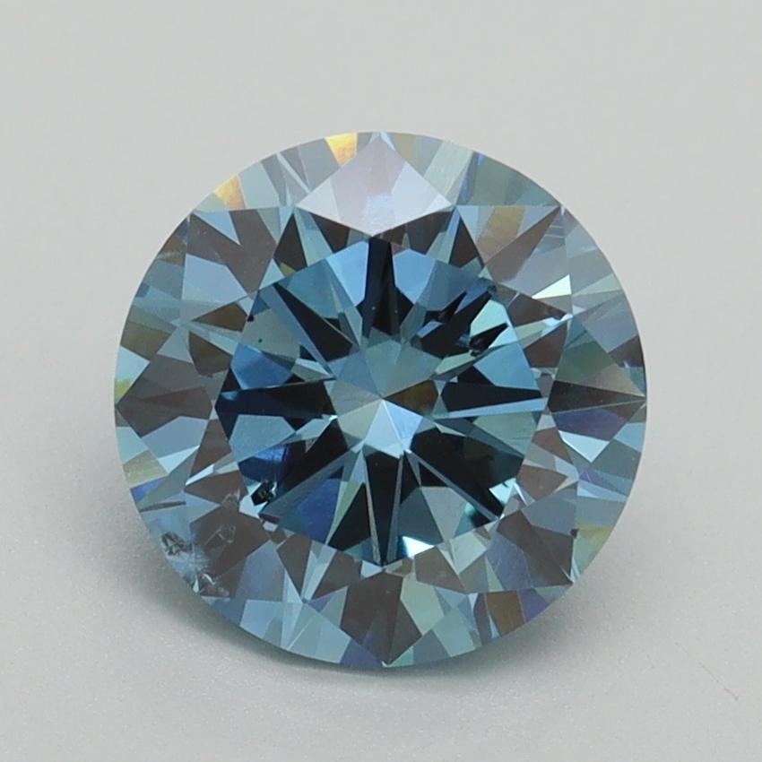 2.00 Ct. Fancy Vivid Blue Round Lab Grown Diamond