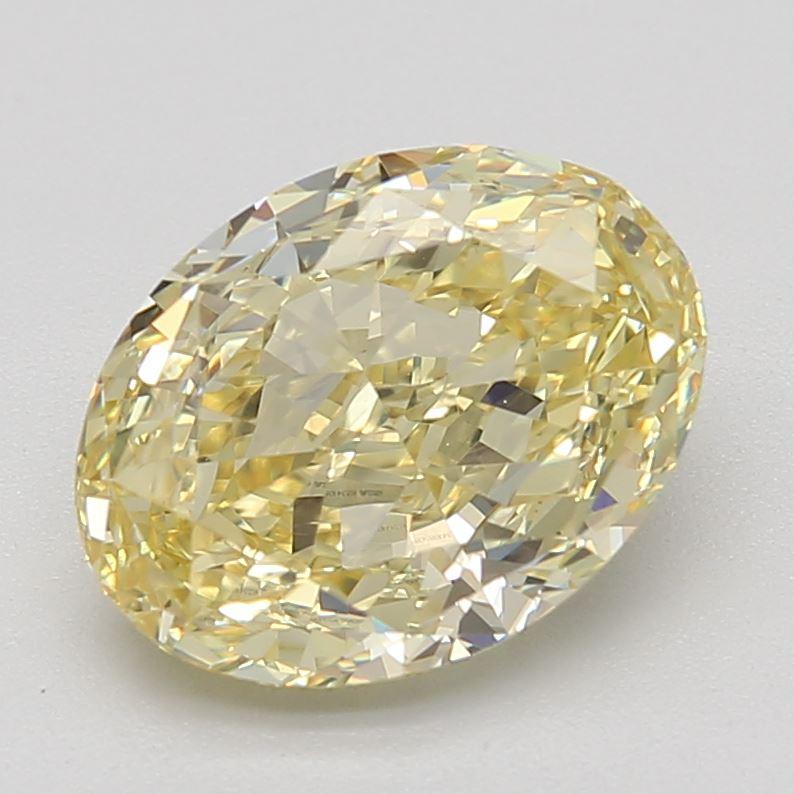 2.03 Ct. Fancy Yellow Oval Diamond