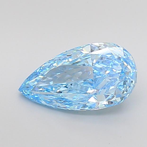 3.04 Ct. Fancy Vivid Blue Pear Lab Grown Diamond