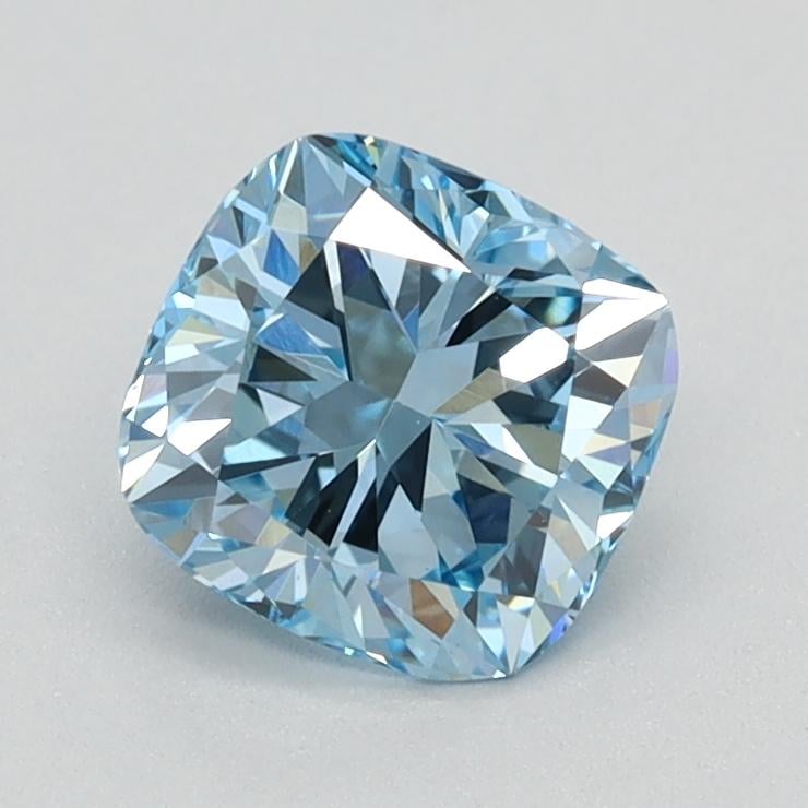 0.92 Ct. Fancy Intense Blue Cushion Lab Grown Diamond
