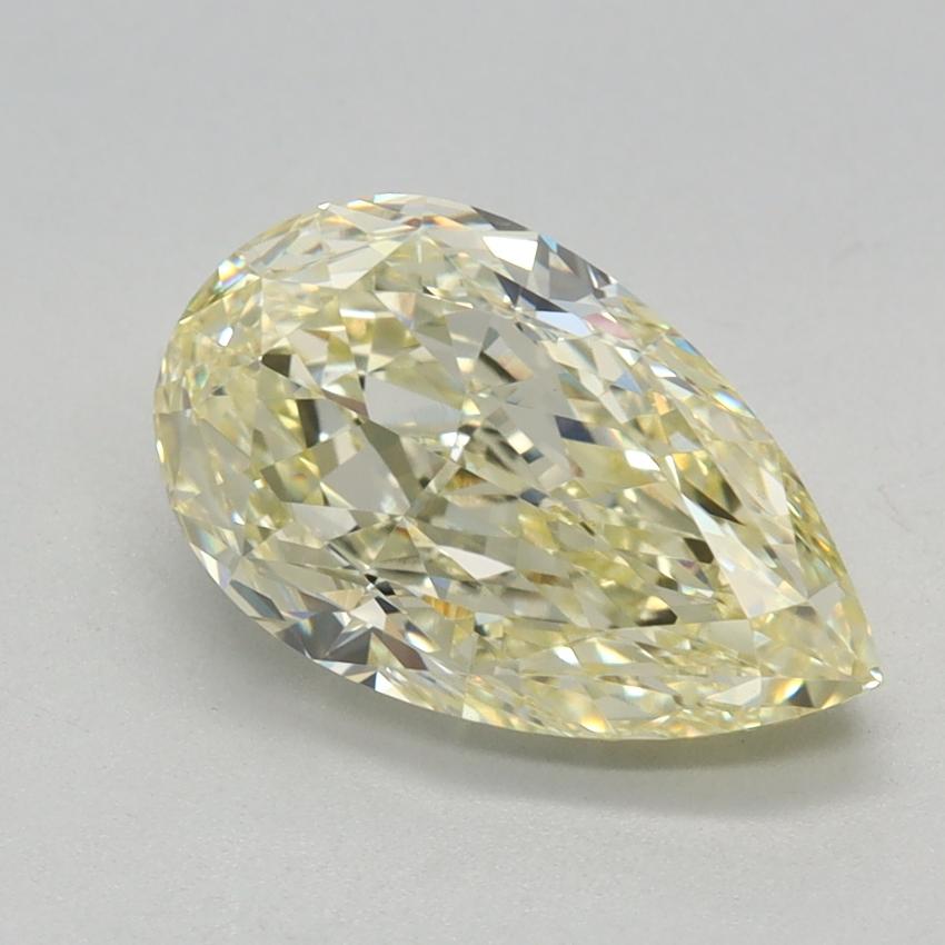 2.23 Ct. Fancy Light Yellow Pear Lab Grown Diamond