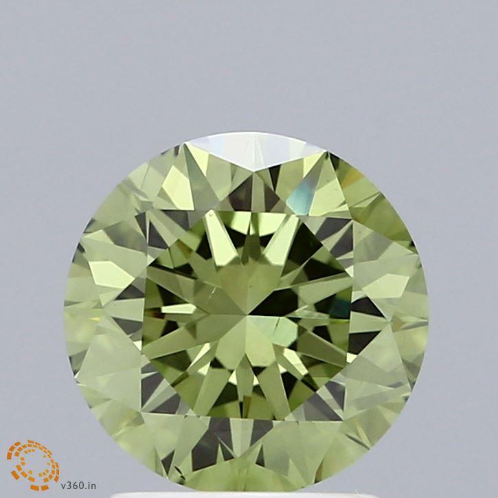 2.00 Ct. Fancy Vivid Green Round Lab Grown Diamond