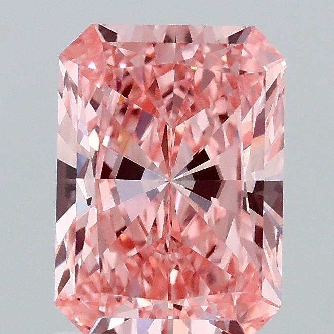 1.83 Ct. Fancy Vivid Pink Radiant Lab Grown Diamond