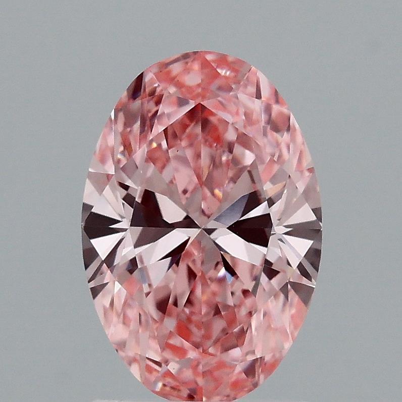 1.54 Ct. Fancy Vivid Pink Oval Lab Grown Diamond