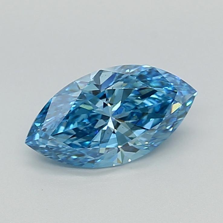 1.50 Ct. Fancy Vivid  Blue Marquise Lab Grown Diamond