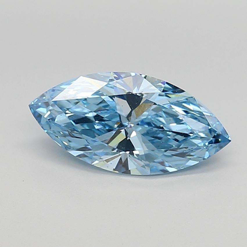 1.86 Ct. Fancy Vivid  Blue Marquise Lab Grown Diamond