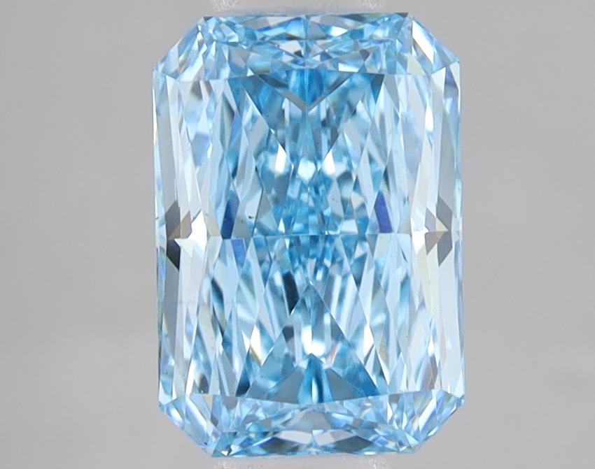 2.10 Ct. Fancy Vivid Blue Radiant Lab Grown Diamond