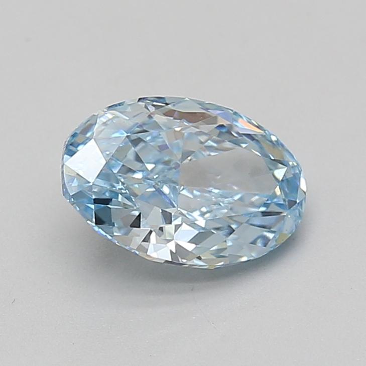 1.55 Ct. Fancy Vivid Blue Oval Lab Grown Diamond