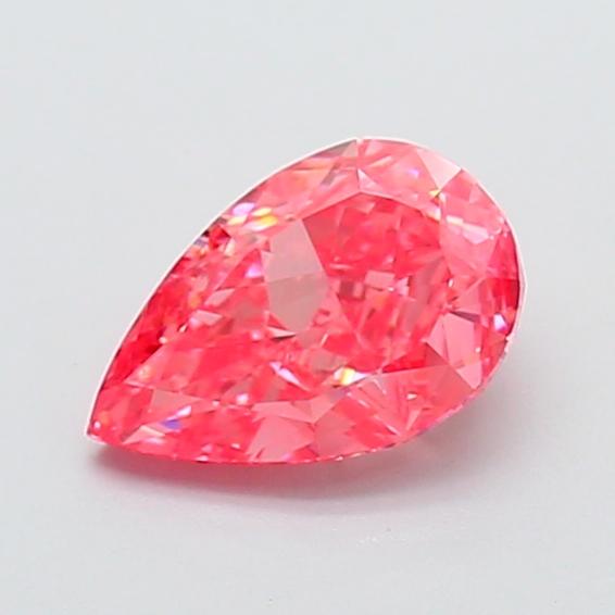1.31 Ct. Fancy Vivid  Pink Pear Lab Grown Diamond