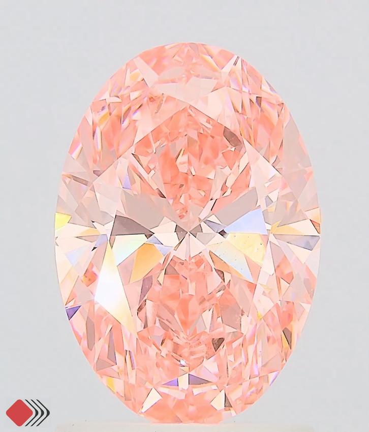 1.52 Ct. Fancy Vivid Pink Oval Lab Grown Diamond