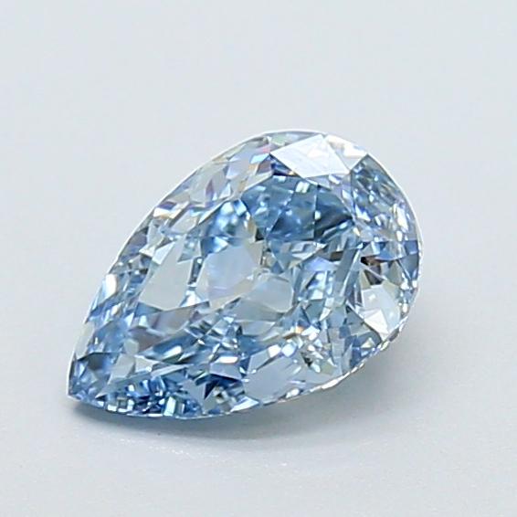1.13 Ct. Fancy Vivid Blue Pear Lab Grown Diamond