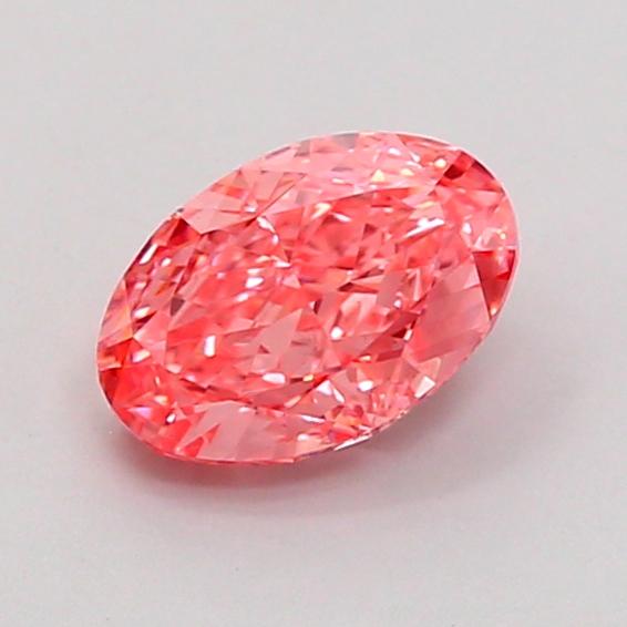 1.05 Ct. Fancy Vivid Pink Oval Lab Grown Diamond