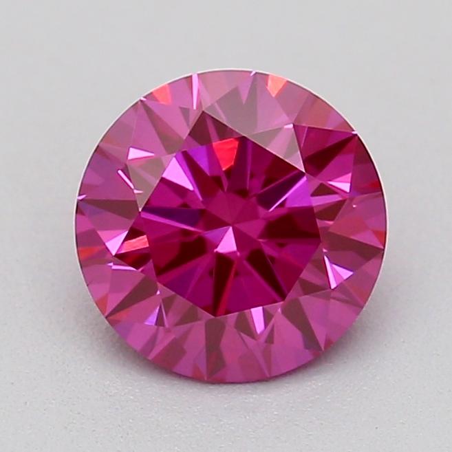 0.56 Ct. Fancy Vivid  Pink Round Lab Grown Diamond