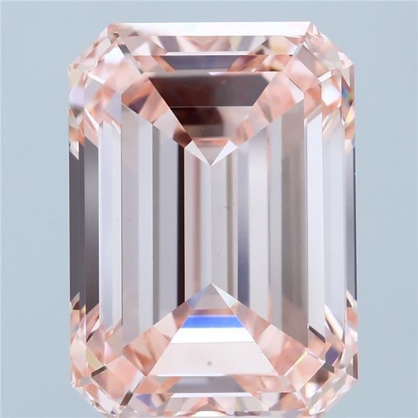 10.07 Ct. Fancy Intense  Pink Emerald Lab Grown Diamond