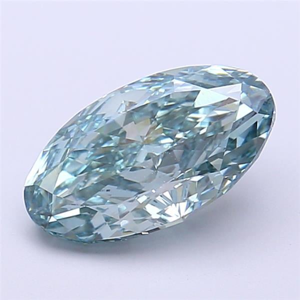 2.07 Ct. Fancy Vivid Blue Oval Lab Grown Diamond