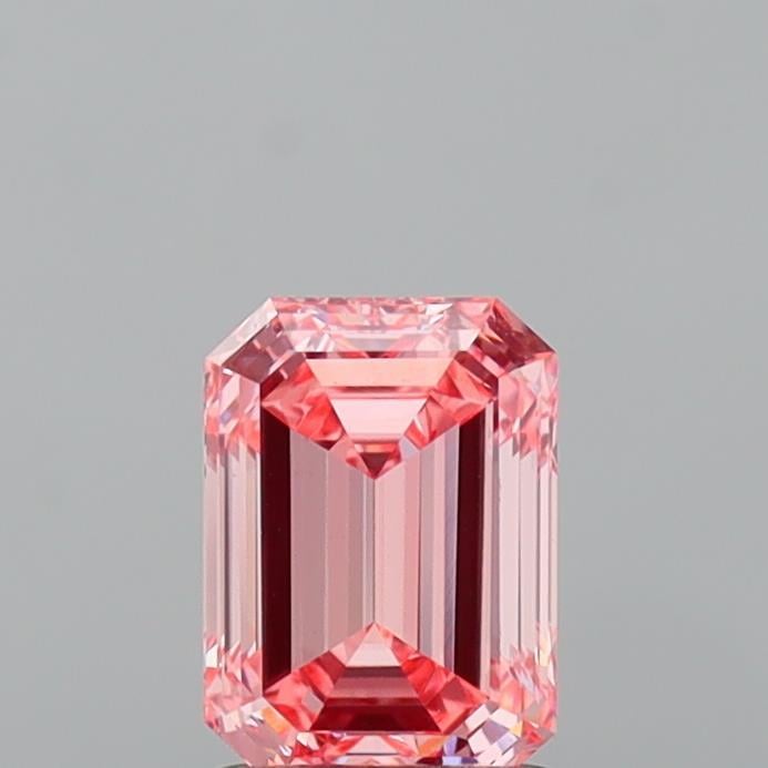 1.22 Ct. Fancy Vivid Orangy Pink Emerald Lab Grown Diamond