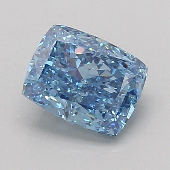 1.09 Ct. Fancy Vivid Blue Cushion Lab Grown Diamond