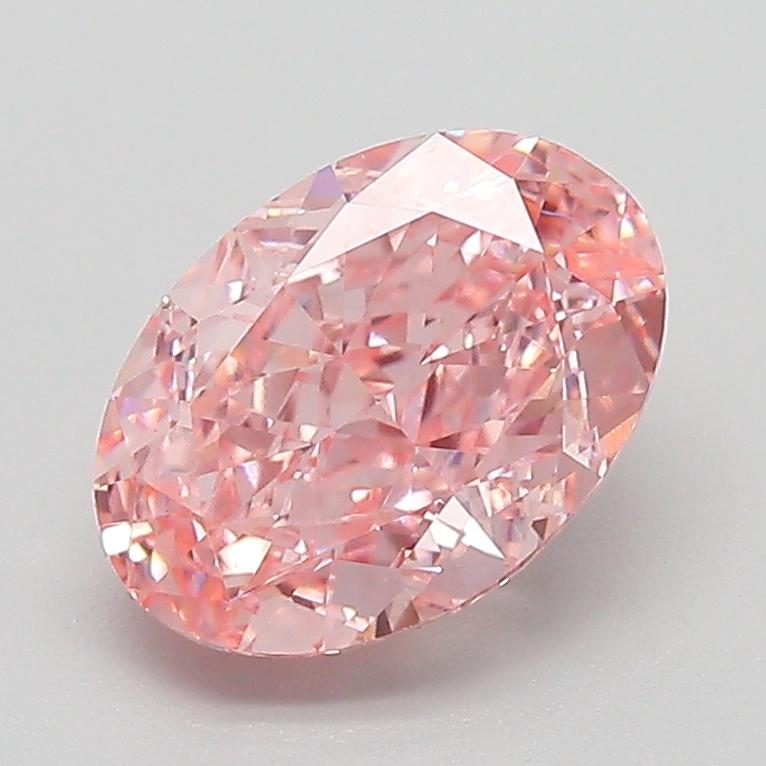 2.00 Ct. Fancy Vivid  Pink Oval Lab Grown Diamond