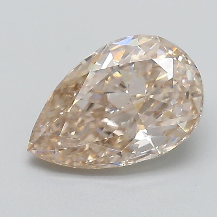 2.00 Ct. Very Light  Brown Pear Lab Grown Diamond