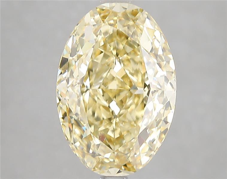5.10 Ct. Fancy Intense Yellow Oval Lab Grown Diamond