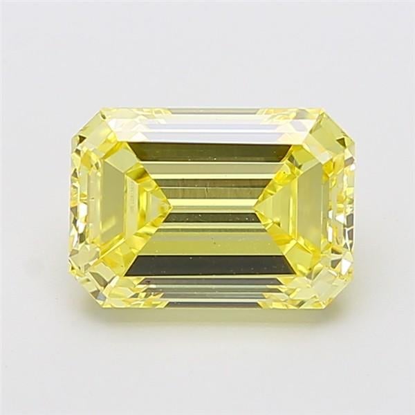 3.80 Ct. Fancy Intense Yellow Emerald Lab Grown Diamond