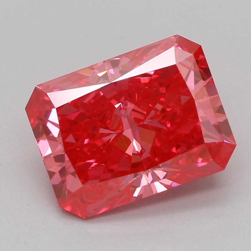 2.08 Ct. Fancy Vivid Pink Radiant Lab Grown Diamond