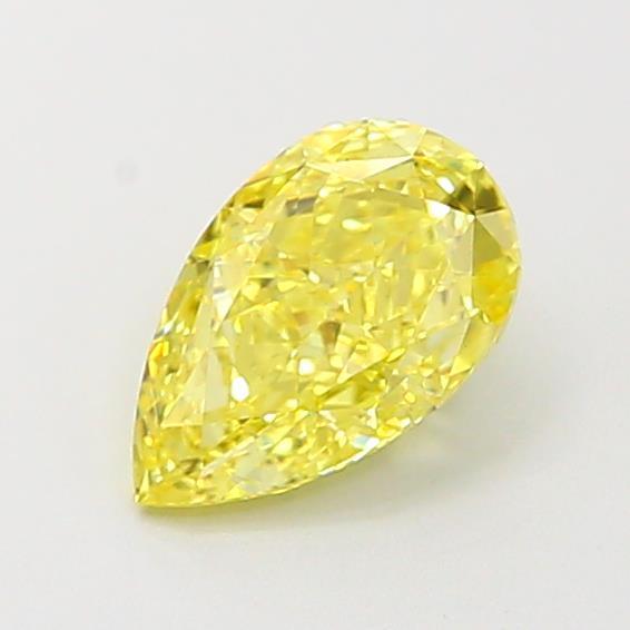 1.09 Ct. Fancy Vivid Yellow Pear Lab Grown Diamond