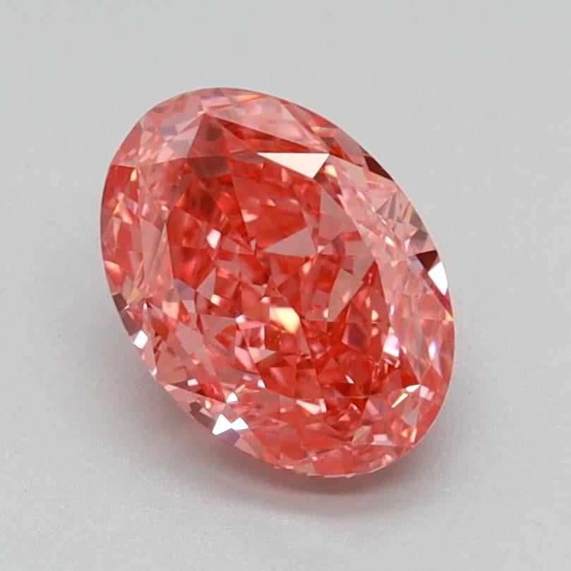 1.07 Ct. Fancy Vivid Pink Oval Lab Grown Diamond