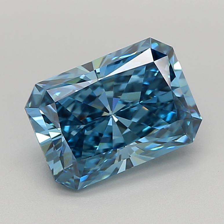 1.60 Ct. Fancy Vivid  Blue Radiant Lab Grown Diamond