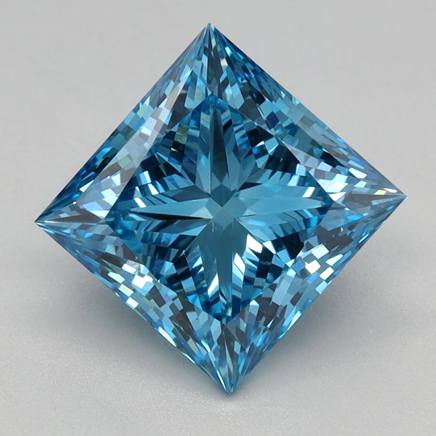 2.07 Ct. Fancy Vivid Blue Princess Lab Grown Diamond