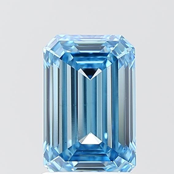 1.53 Ct. Fancy Vivid Blue Emerald Lab Grown Diamond