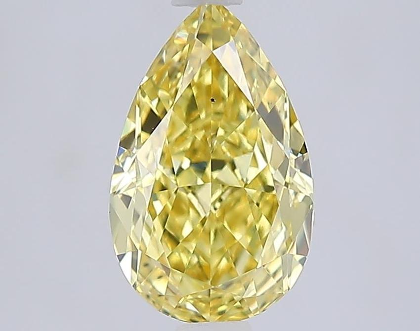 1.59 Ct. Fancy Intense  Yellow Pear Lab Grown Diamond